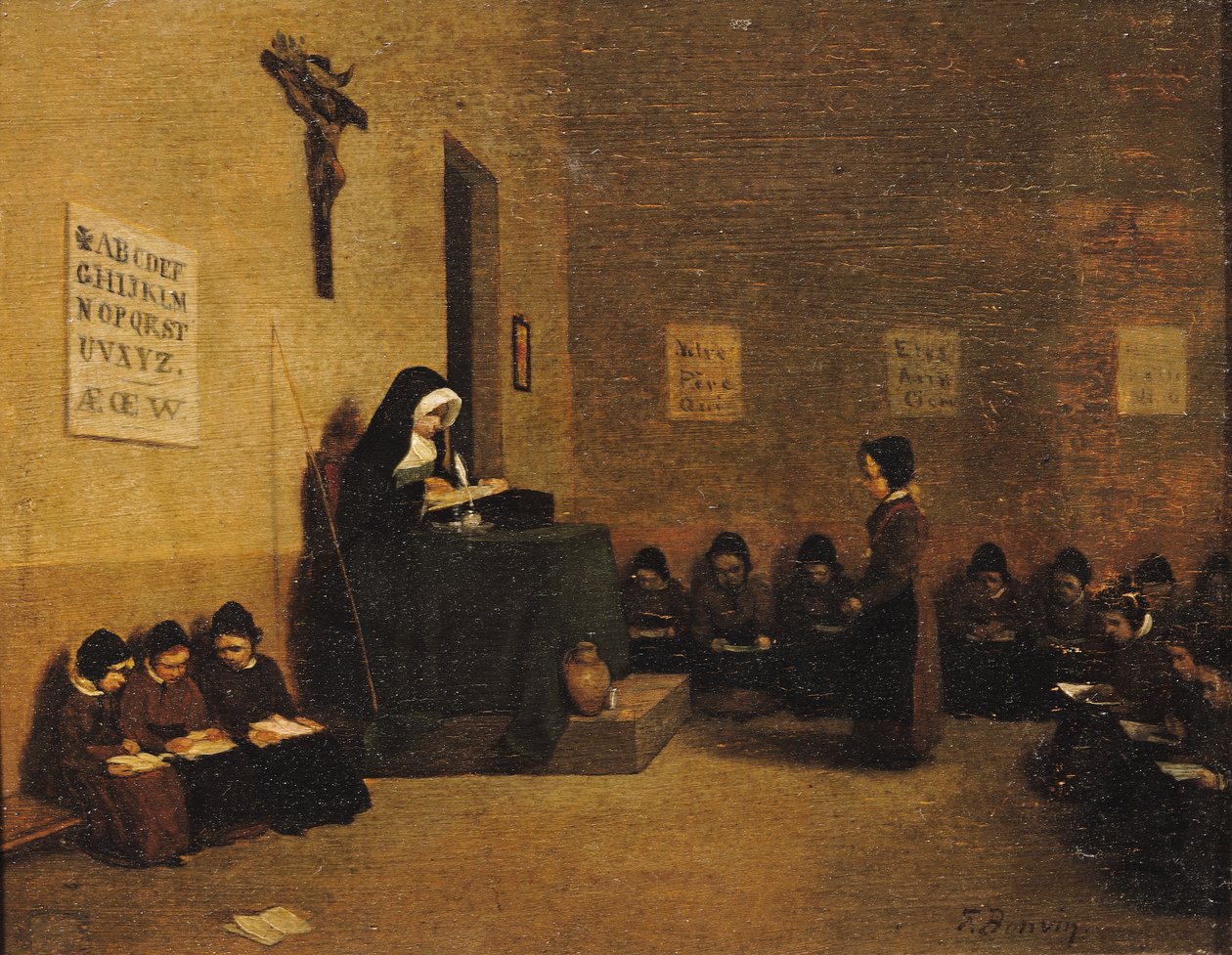 Az iskola úrnője alkotó: Léon Bonvin