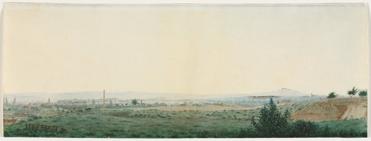 Párizs melletti táj, c. 1860. alkotó: Léon Bonvin