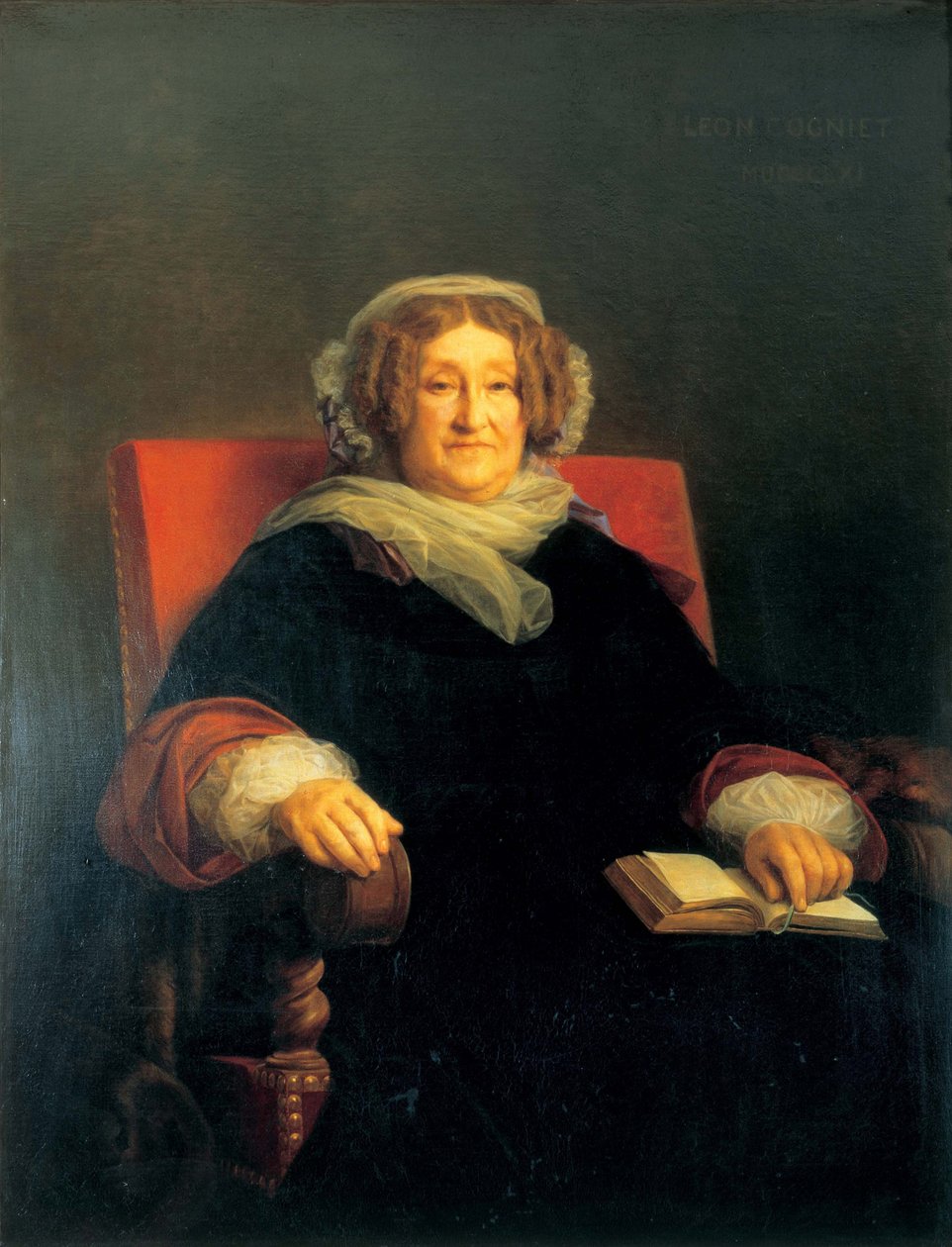 Madame Clicquot portréja, született Ponsardin 1777-1866, 1851 és 1860 között. alkotó: Léon Cogniet