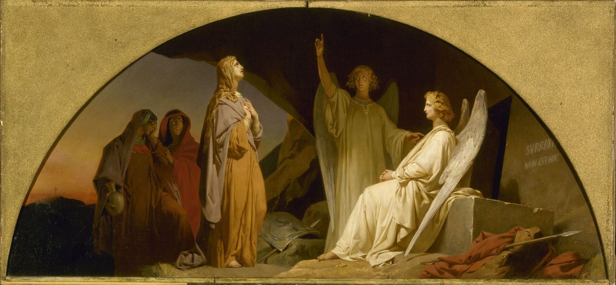 Vázlat a Madeleine templomhoz: Sainte Madeleine au sépulcre, 1842 (olaj, vászon) alkotó: Léon Cogniet