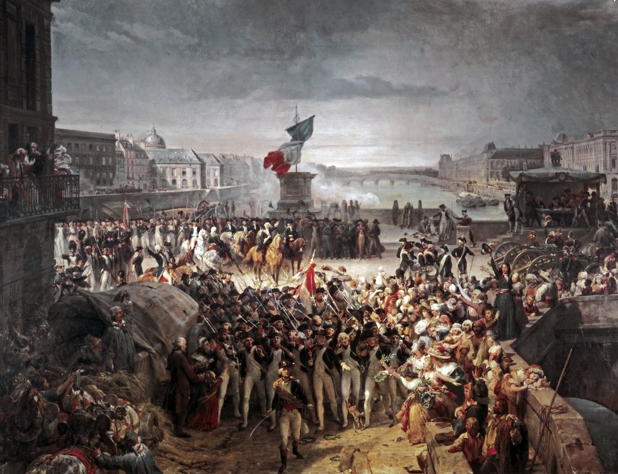 A párizsi nemzeti gárda csatlakozik a hadsereghez. 1792. szeptember alkotó: Léon Cogniet