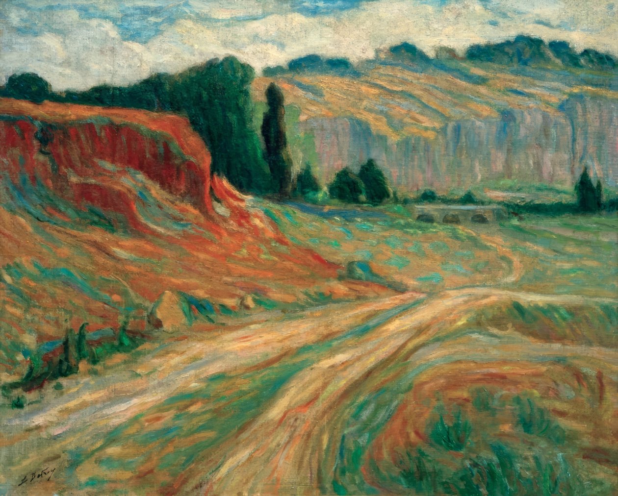 „Paysage” (Táj) alkotó: Léon Detroy