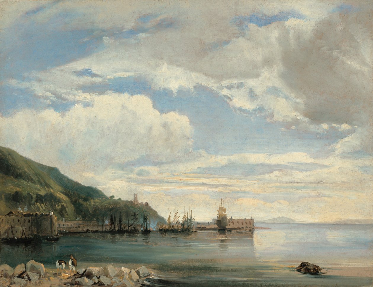 A Nápolyi-öbölön, kb. 1830. alkotó: Léon François Antoine Fleury