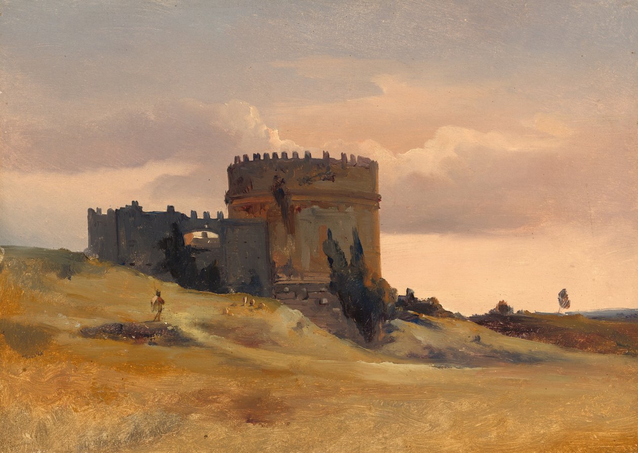 Caecilia Metella sírja, c. 1830. alkotó: Léon François Antoine Fleury