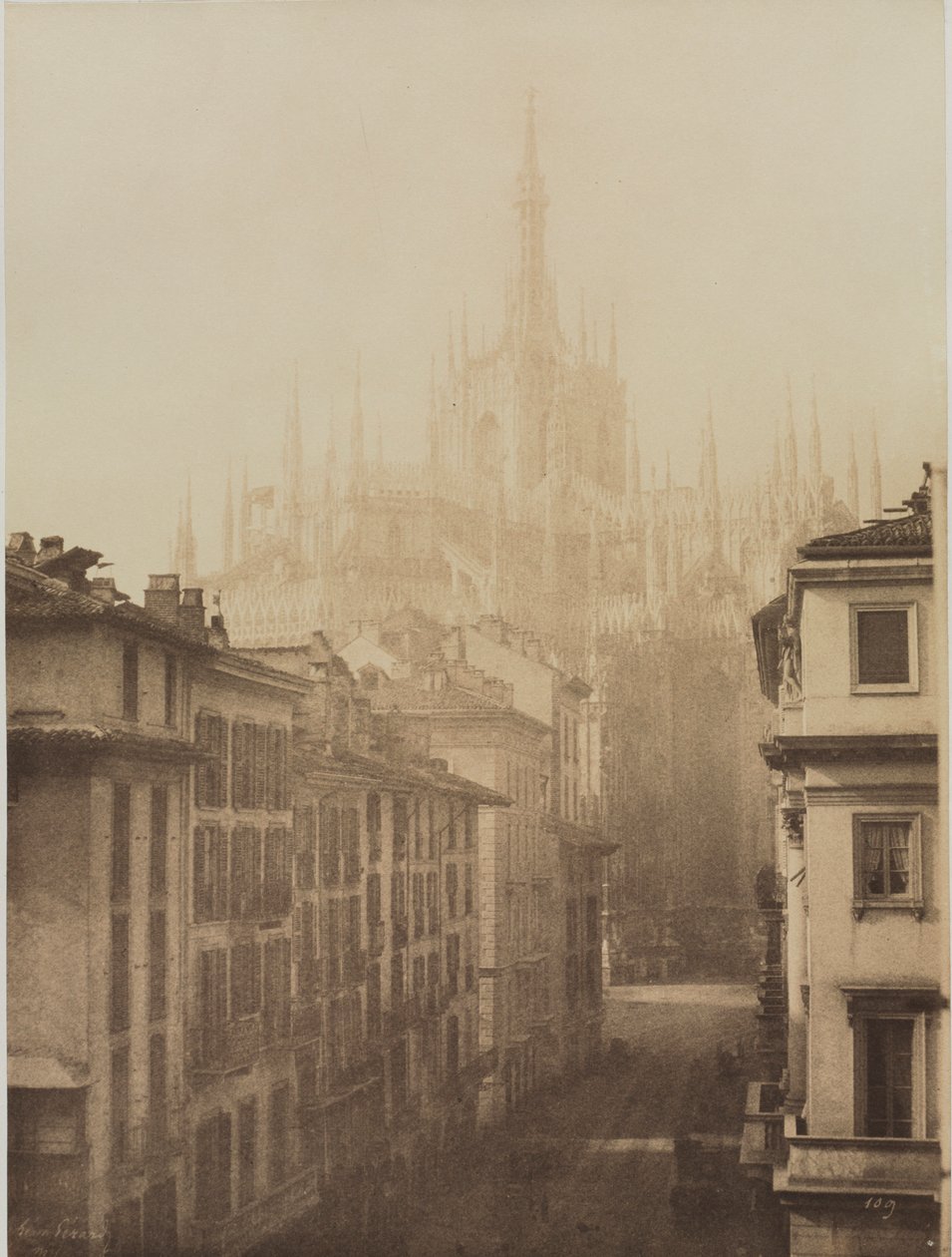 A milánói Corso Francesco székesegyháza, 1857. alkotó: Léon Gérard