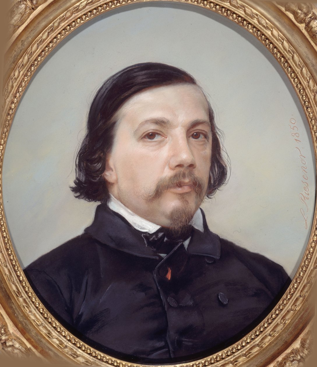 Théophile Gautier költő portréja 1811-1872, 1850. alkotó: Léon Riesener