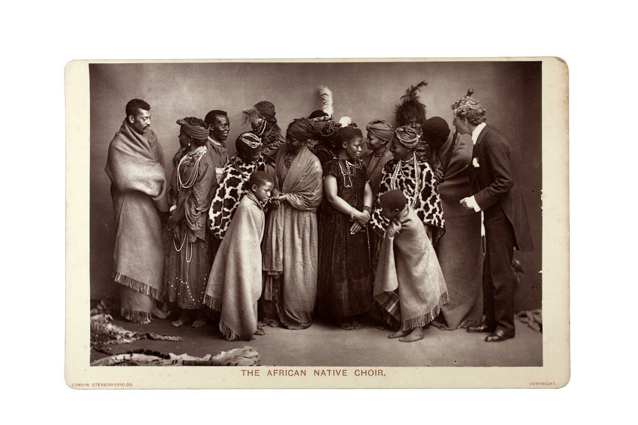 The African Native Choir, London, 1892 körül (szénnyomat) alkotó: London Stereoscopic Company