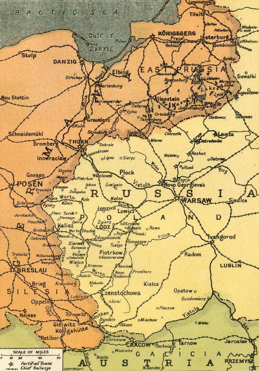 "A keleti határ", 1919. alkotó: London Geographical Institute