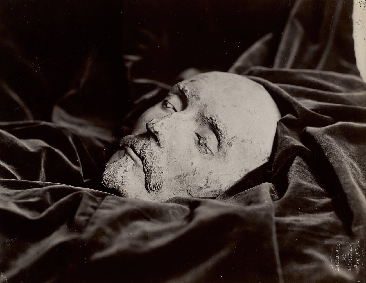 [William Shakespeare halotti álarca], 1865 körül (albumon ezüst nyomat) alkotó: London Stereoscopic Company