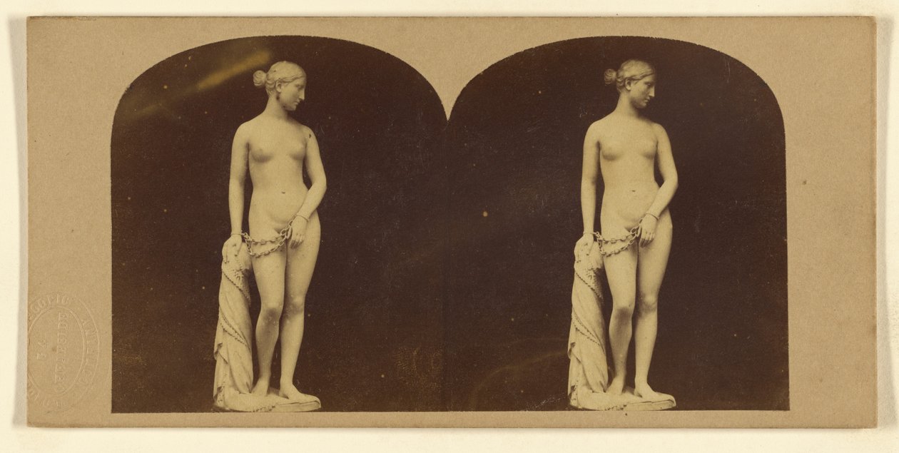 A görög rabszolga. Hiram Powers. alkotó: London Stereoscopic and Photographic Company