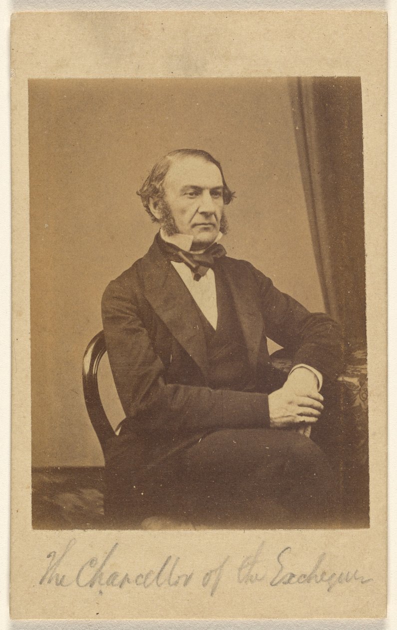 [William Ewart Gladstone, az államkincstár kancellárja] alkotó: London Stereoscopic and Photographic Company