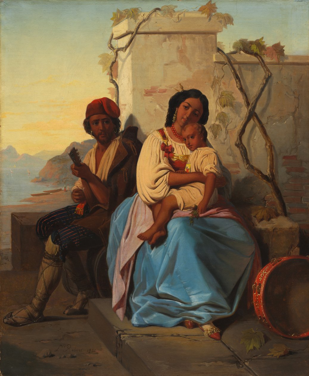Olasz jelenet, nem keltezett. alkotó: Léopold Robert