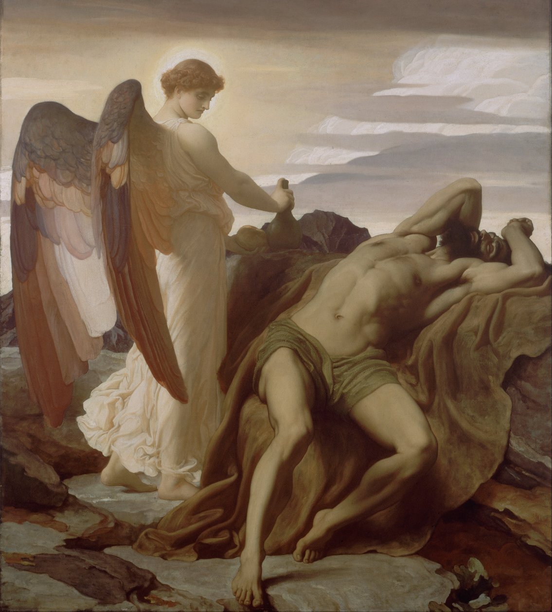 Illés a vadonban alkotó: Frederic Leighton