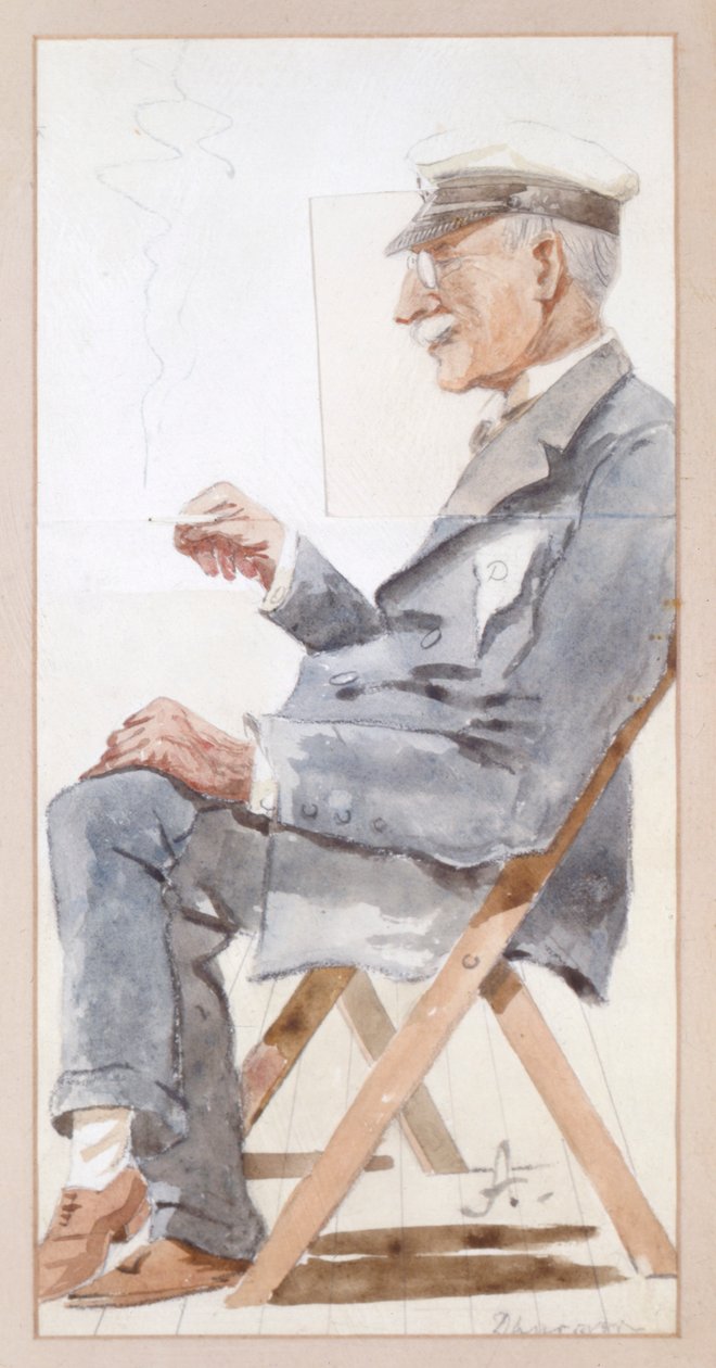 Windham, Dunraven 4. grófjának portréja, 20. század eleje (akvarell) alkotó: Lord Arnold Albermarle