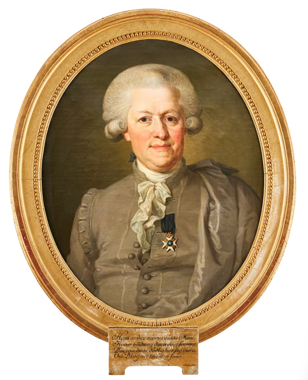 Nils von Rosenstein kormányzót ábrázoló portré a nemzeti viseletben, a Sarkcsillag Lovagrend Lovagjaival a mellkasán. Lorenz Pasch festménye d.y. (1733-1805) alkotó: Lorenz Pasch