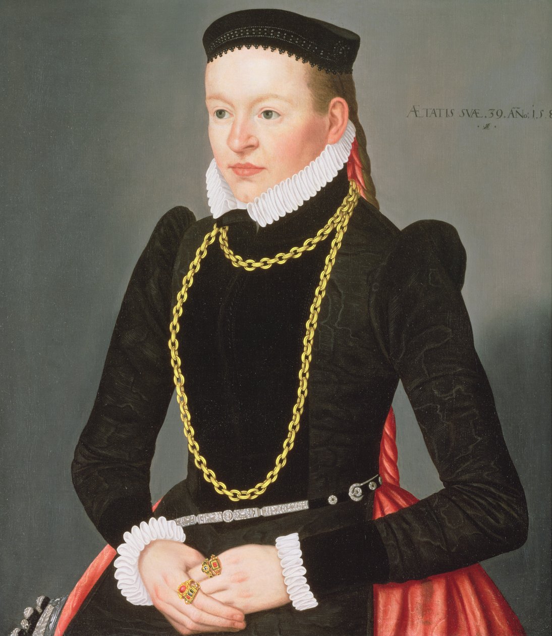 Hölgy portréja, 1585 körül alkotó: Lorenz Strauch