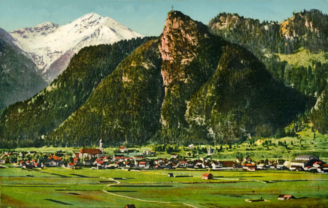 Oberammergau, Bajorország, Németország c1922. alkotó: Lorenz Fränzl