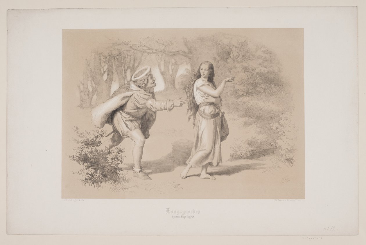 Kongsgården, pag. 69, illusztráció Christian Winther "Flight of the Deer" című művéhez alkotó: Lorenz Frølich