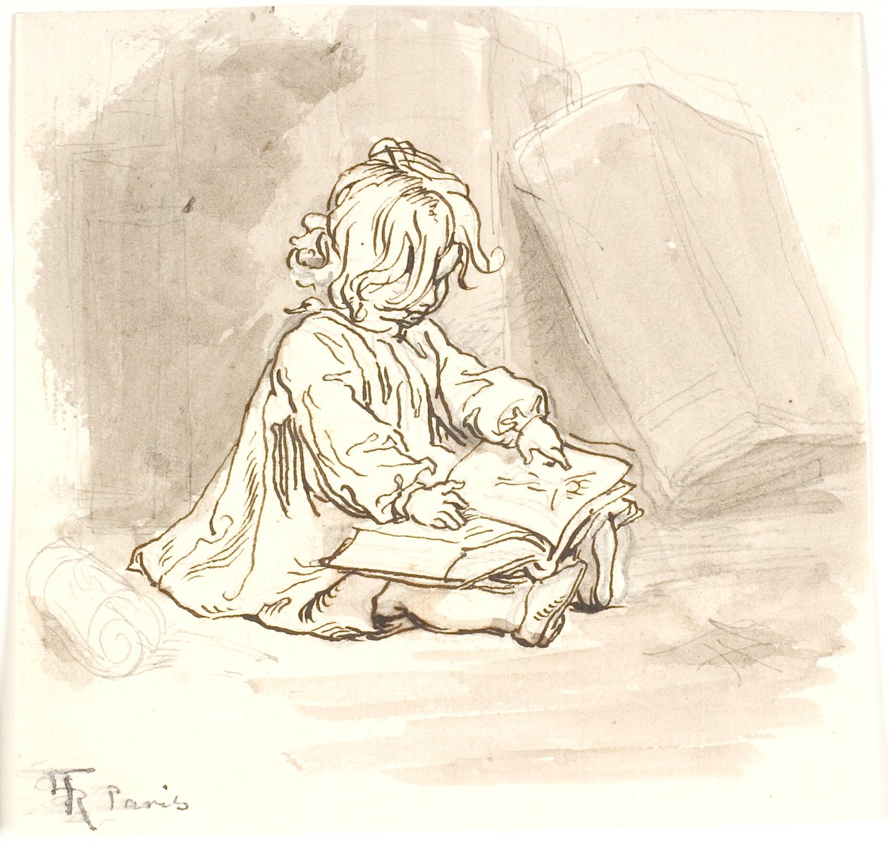Lily olvas alkotó: Lorenz Frølich