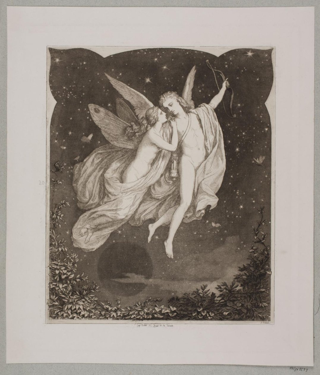 20. számú illusztráció az „Amor és Psyche” című műhöz alkotó: Lorenz Frølich