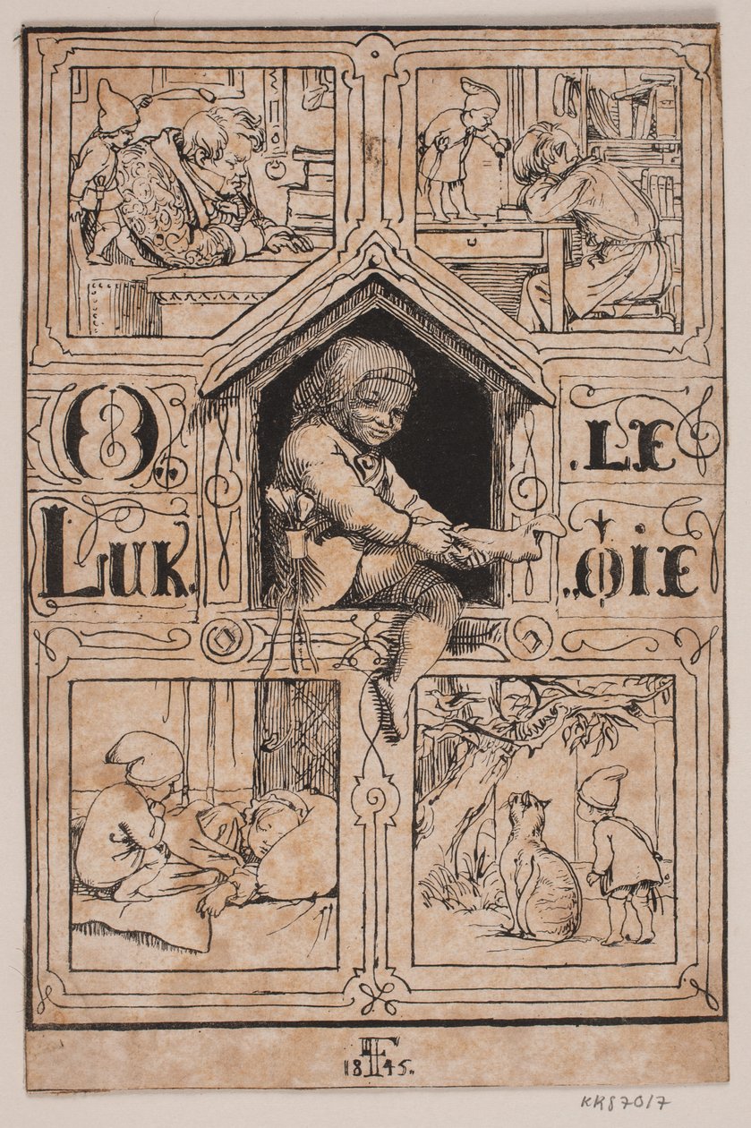 Ole Lukøje alkotó: Lorenz Frølich