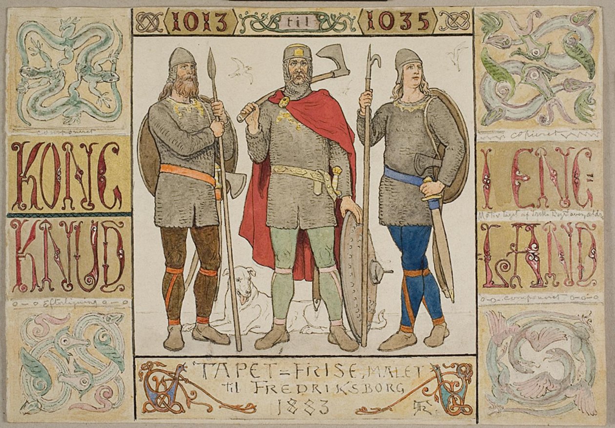 „Tapétafríz, 1883-ban a Fredriksborg számára festve” alkotó: Lorenz Frølich