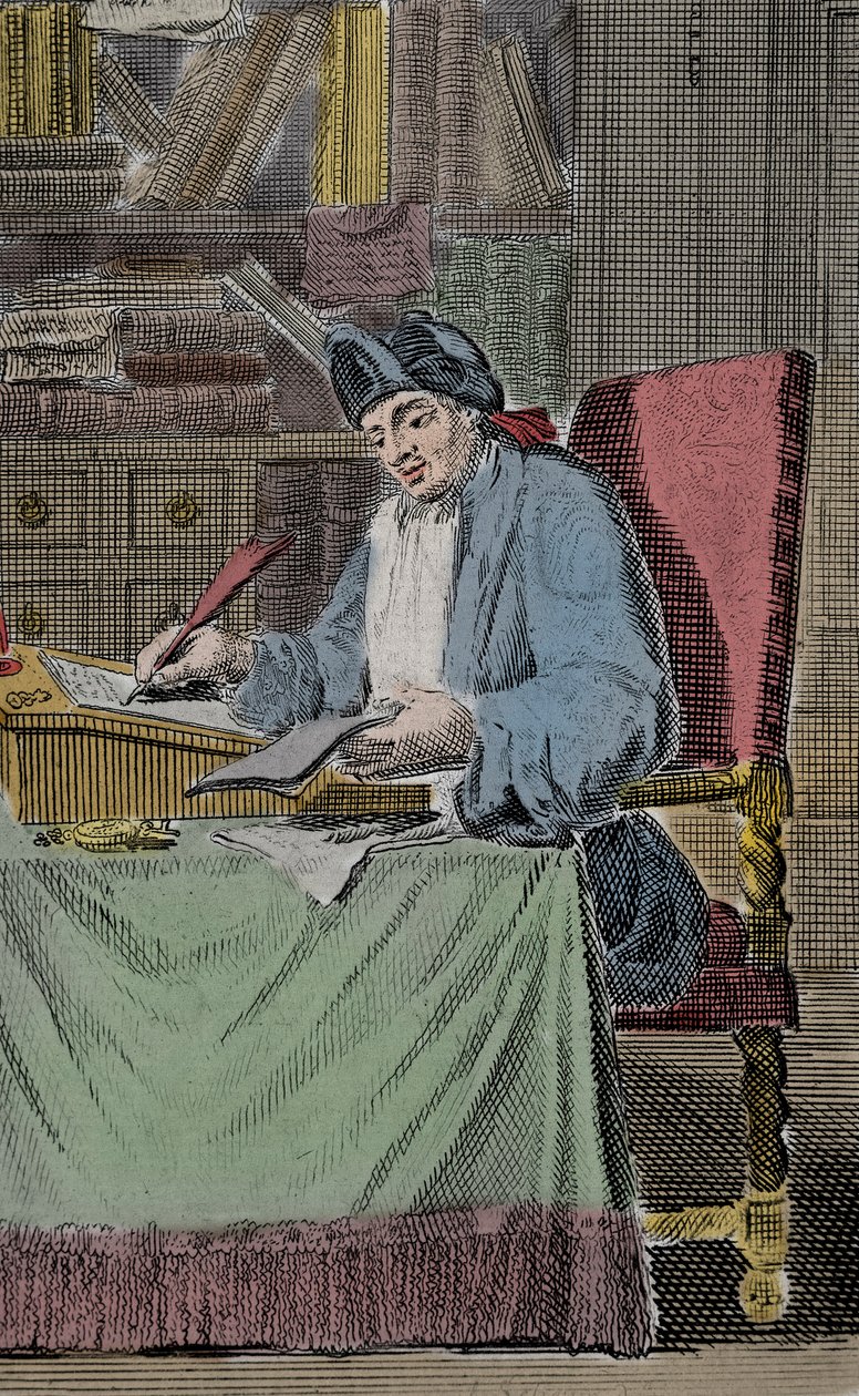 Hercules Savinien Cyrano dit Cyrano de Bergerac francia író portréja alkotó: Lorenz Scherm