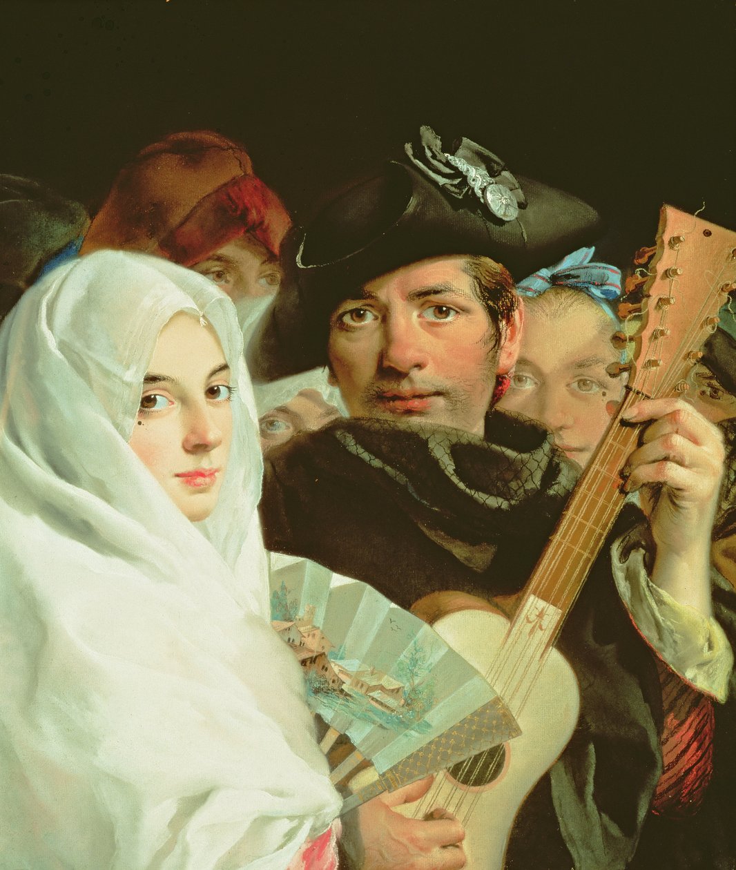 Egy elegáns pár Madridból, 1770 körül alkotó: Lorenzo Baldissera Tiepolo