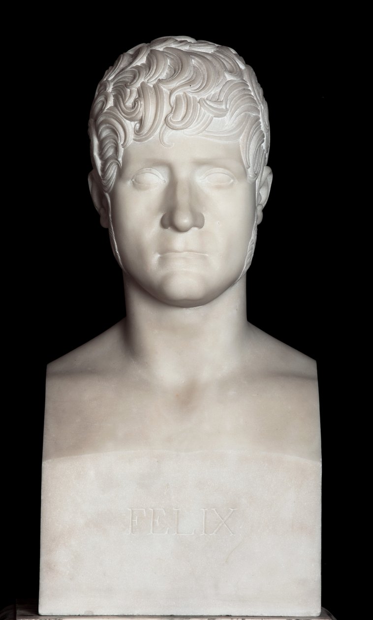 Felix Baciocchi mellszobra (márvány) alkotó: Lorenzo Bartolini