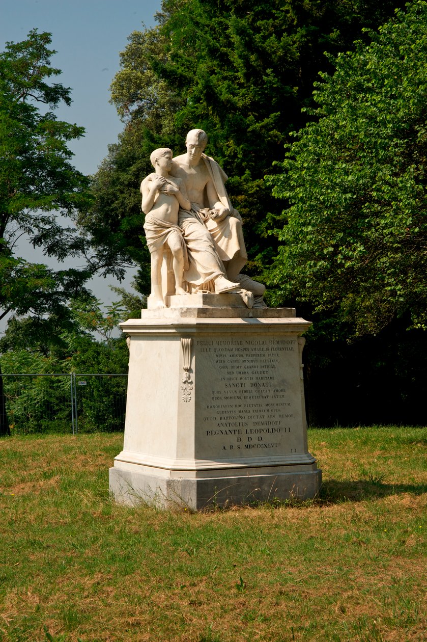 Nicola Demidoff emlékműve, 1846 alkotó: Lorenzo Bartolini