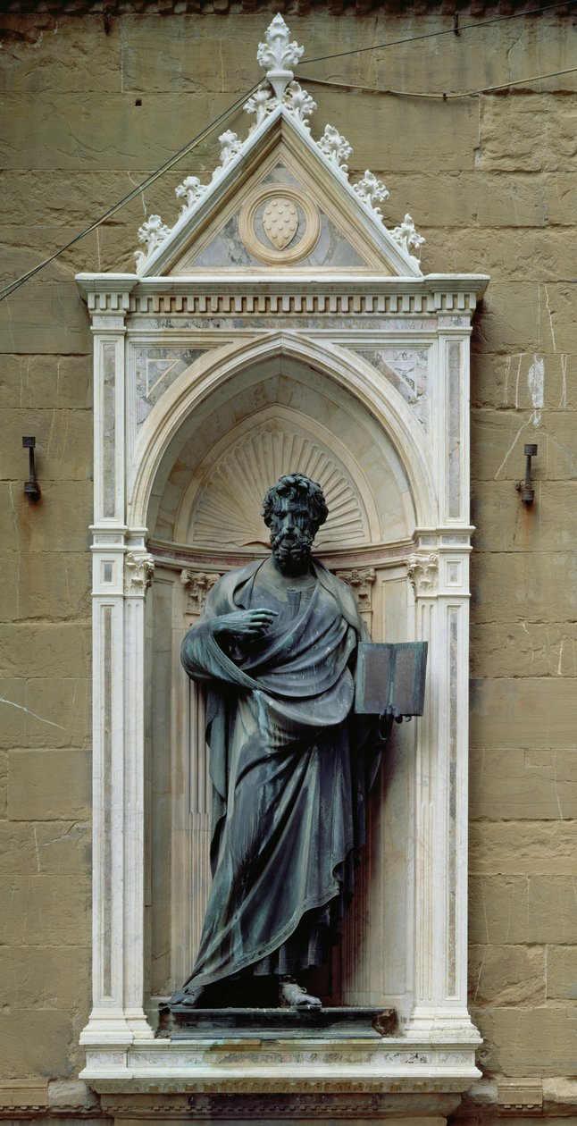 Szent Máté, 1419-23 (márvány és bronz) alkotó: Lorenzo Ghiberti