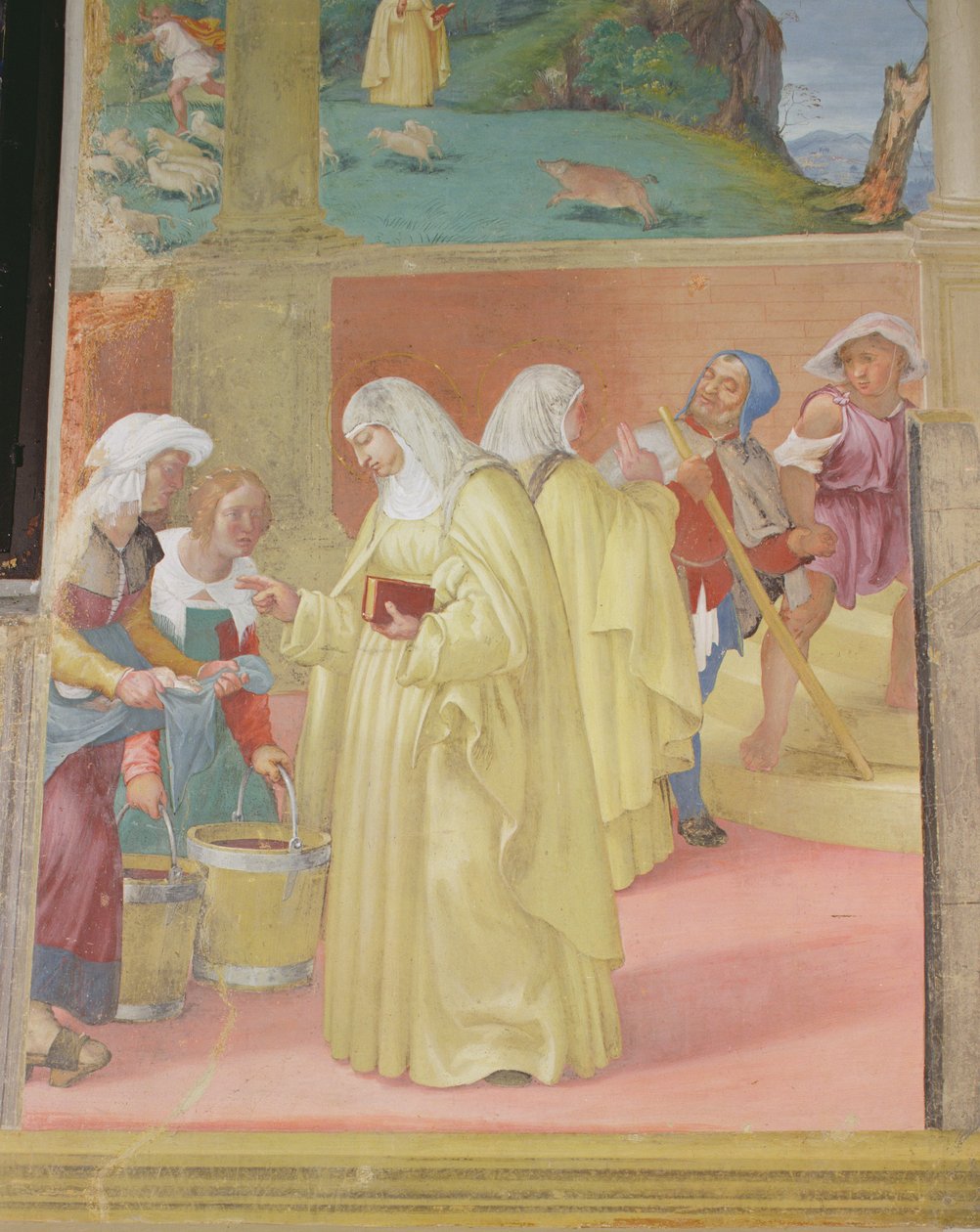 Szent Brigida áldásai, 1524 alkotó: Lorenzo Lotto