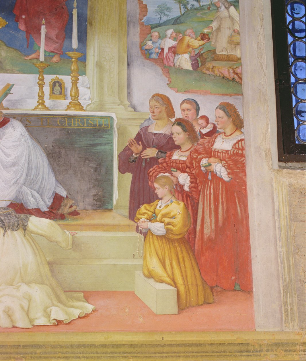 Részlet a Santa Brigida ruházatából, 1524 alkotó: Lorenzo Lotto