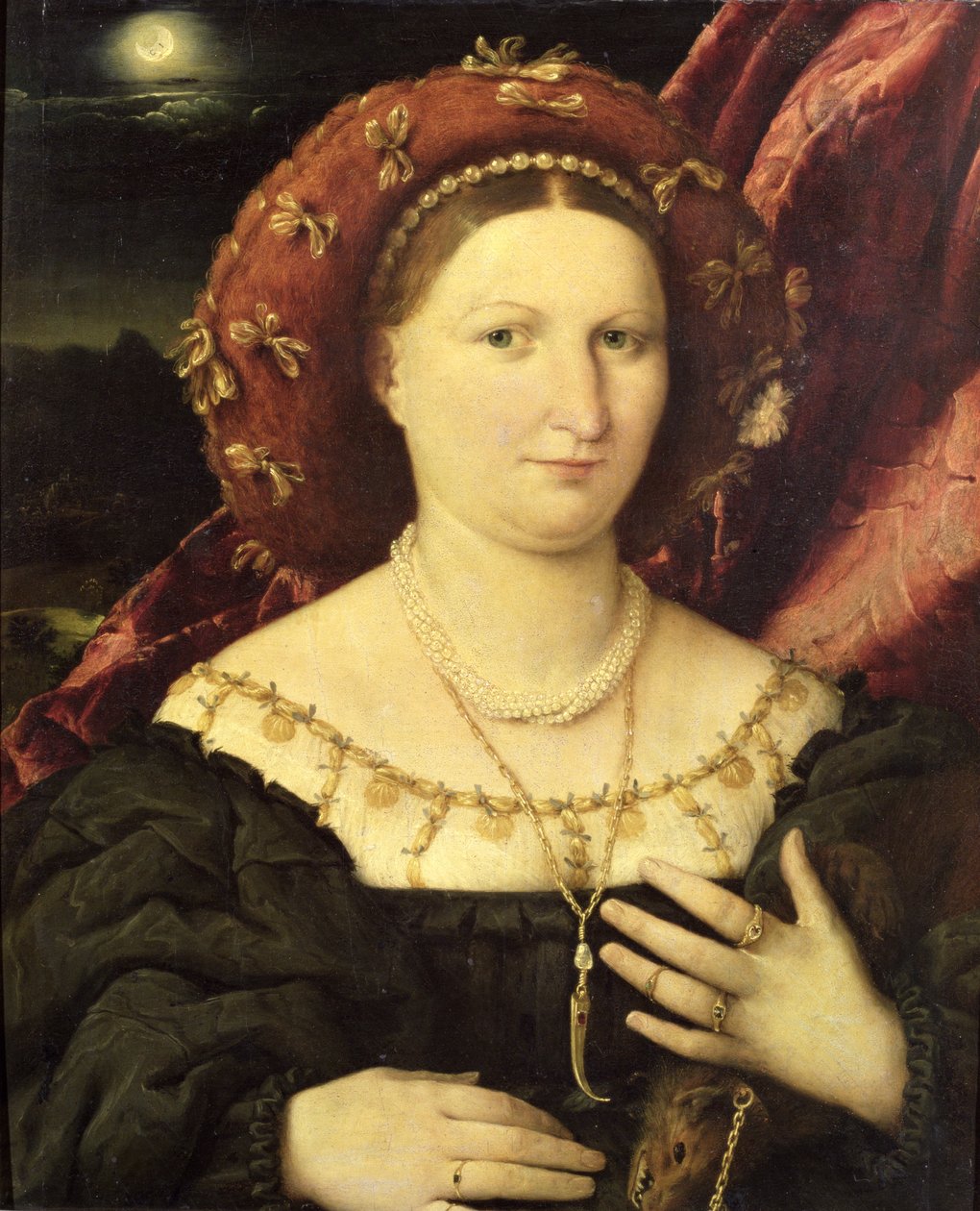 Lucina Brembati portréja, 1523 körül alkotó: Lorenzo Lotto