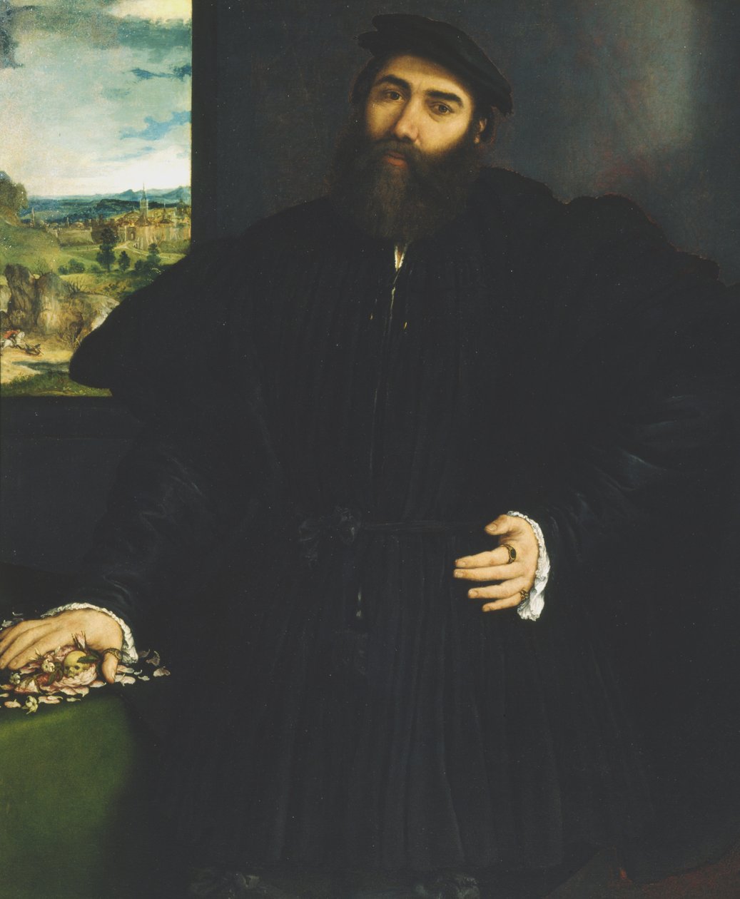 Egy úriember portréja, 1530 körül alkotó: Lorenzo Lotto