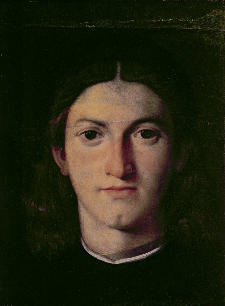 Fiatal férfi portréja, 1505 (panel) alkotó: Lorenzo Lotto