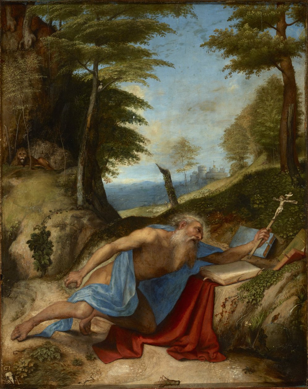 Szent Jeromos bűnbánó alkotó: Lorenzo Lotto
