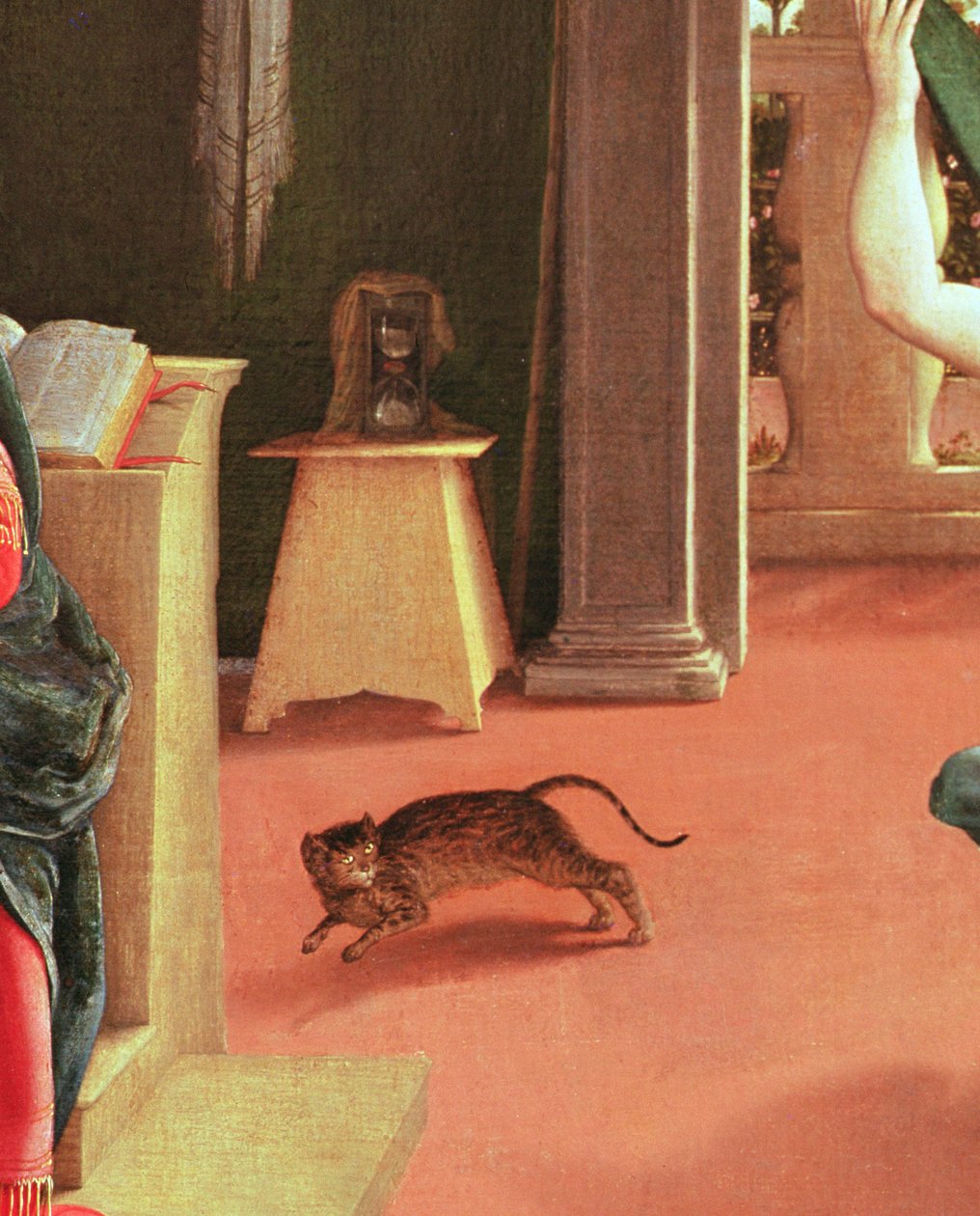 Az Angyali üdvözlet, 1534–1535 (a 215996-os részlet) alkotó: Lorenzo Lotto