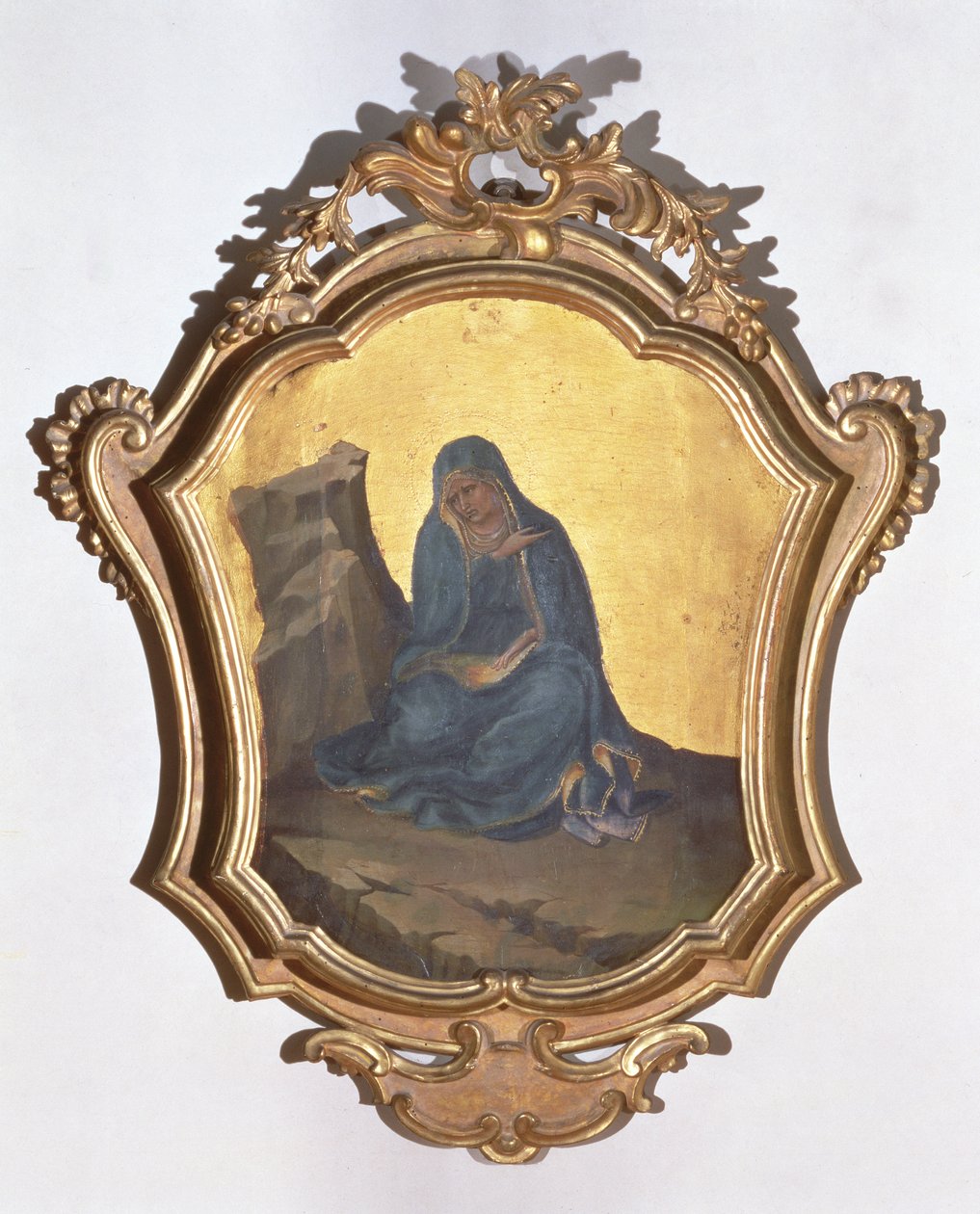 A szűz gyász (tempera a panelen) alkotó: Lorenzo Monaco