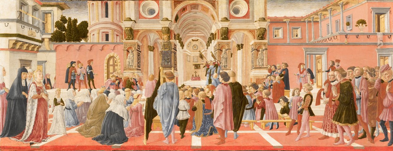Szent Bernardino prédikáció alkotó: Lorenzo di Pietro Vecchietta