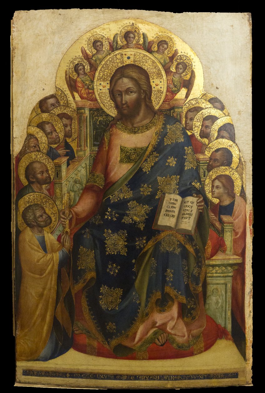 Krisztus adja a kulcsokat Szent Péternek alkotó: Lorenzo Veneziano