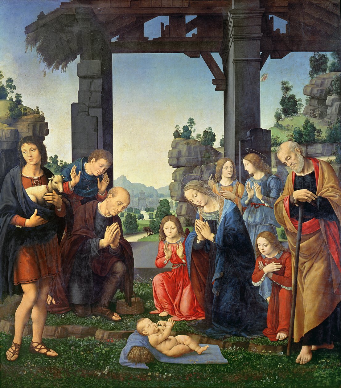 Pásztorok imádása, 1510 körül alkotó: Lorenzo di Credi