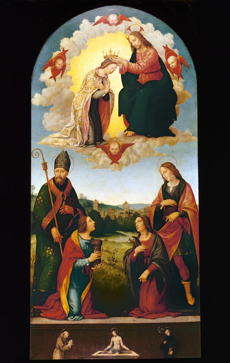 Szűz koronázása alkotó: Lorenzo di Credi