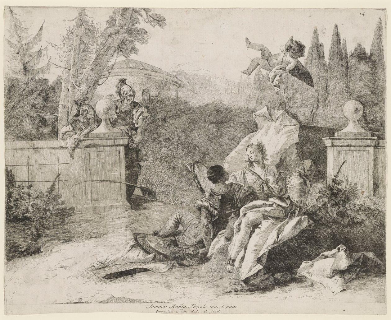 Rinaldo és Armida alkotó: Lorenzo Baldissera Tiepolo