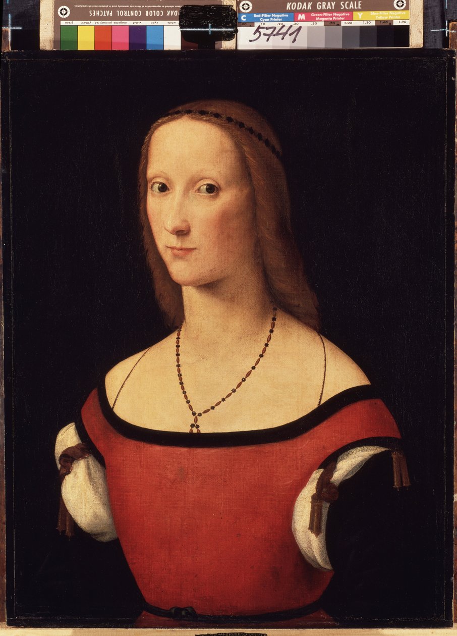 ""Hölgy portréja"" (Hölgy portréja) Lorenzo Costa (1460-1535) festménye 1500-1506 Méret: 57x44 cm Ermitázs Múzeum, Szentpétervár (Szentpétervár) alkotó: Lorenzo Costa