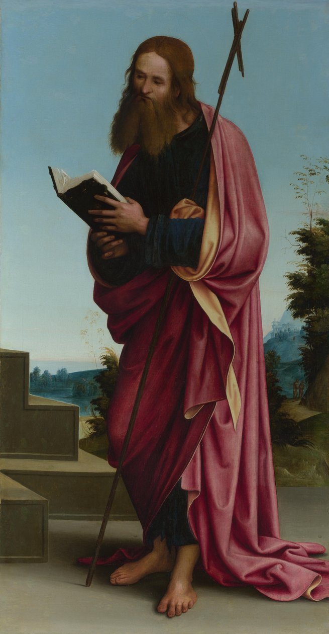 Szent Fülöp apostol főoltárképe, S. Pietro oratóriuma Vincoliban, 1505 alkotó: Lorenzo Costa