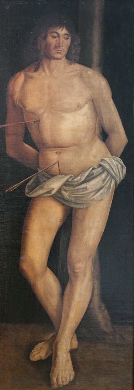 Szent Sebestyén, 1490. után (tempera, vászon) alkotó: Lorenzo Costa