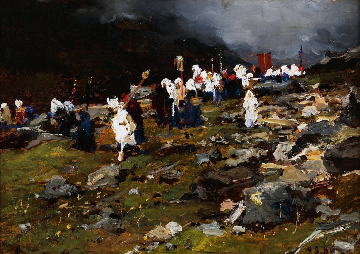 Felvonulás a magashegyen alkotó: Lorenzo Delleani