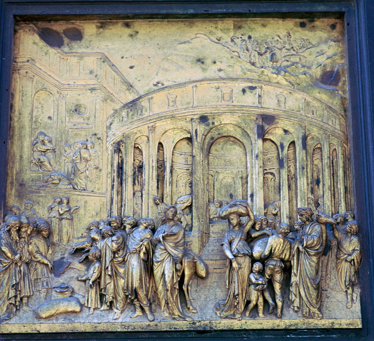Részlet a Paradicsom ajtóiról, 15. század alkotó: Lorenzo Ghiberti