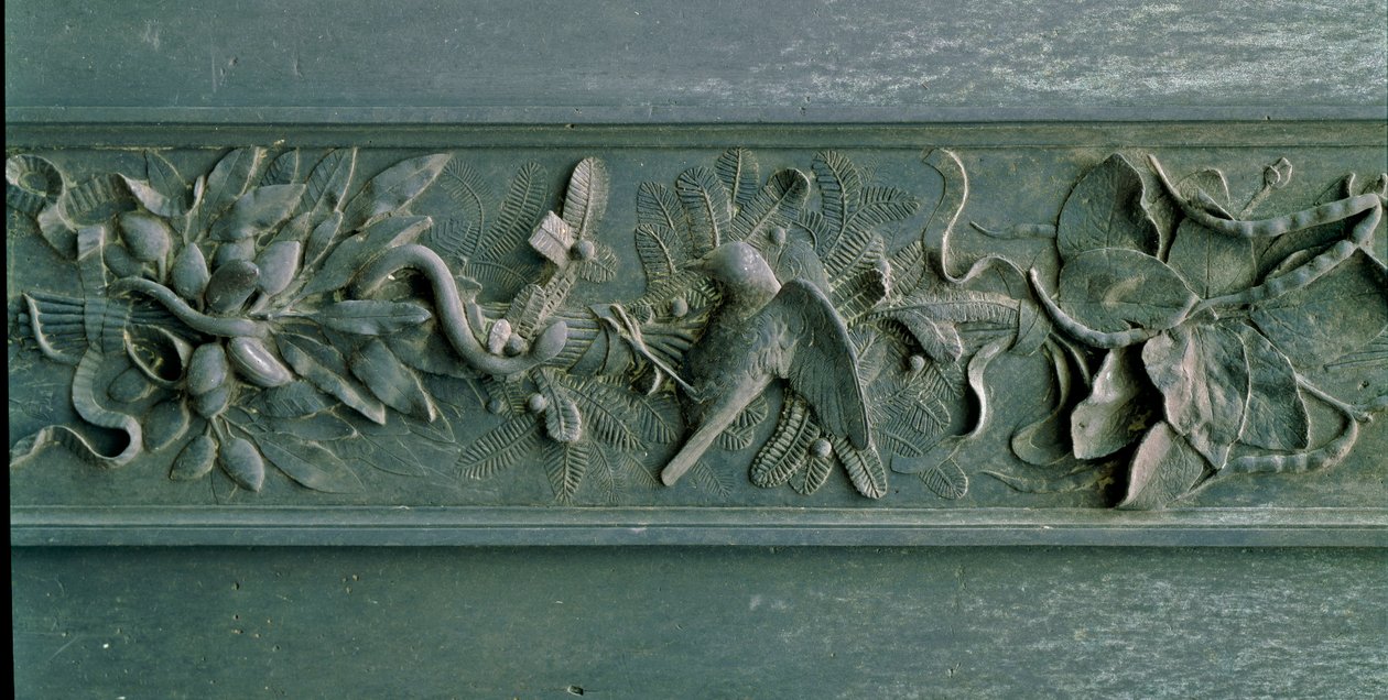 Faragott keret, az északi kapu részlete. Alacsony dombormű bronz alkotó: Lorenzo Ghiberti